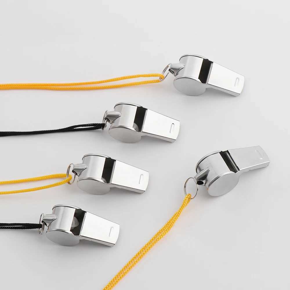 Metal Whistle Referee Sport Rugby Stainless Steel Whistles Soccer Football Basketball Party Training School Cheerleading ToolsW250121