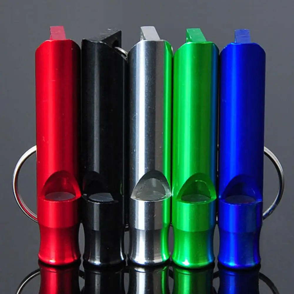 13510Pcs Camping Whistle Tool Outdoor Metal Multifunction Pendant Keychain Keyring Survival Emergency Tools 250107