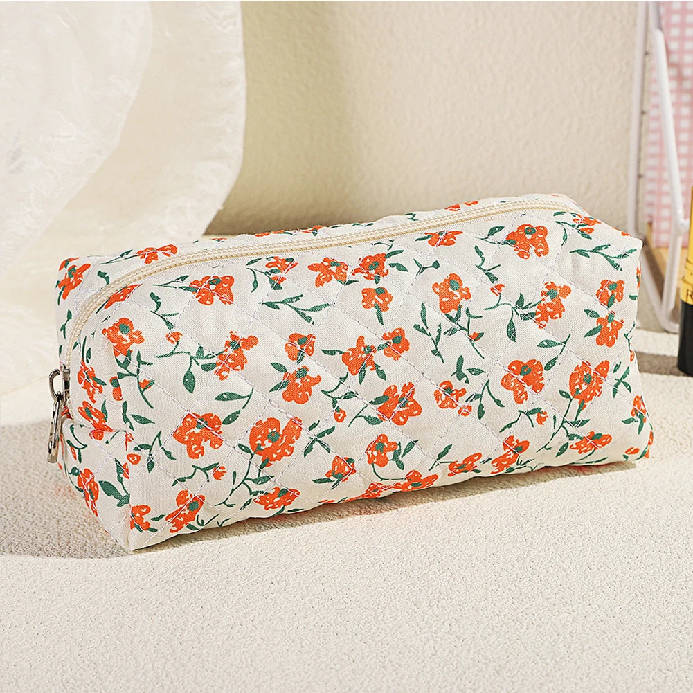 Cotton Toiletry Bag 3Pcs Makeup Bag Cute Floral Toiletry Organizer Bag Travel Cosmetic Bag for Women Girls250114