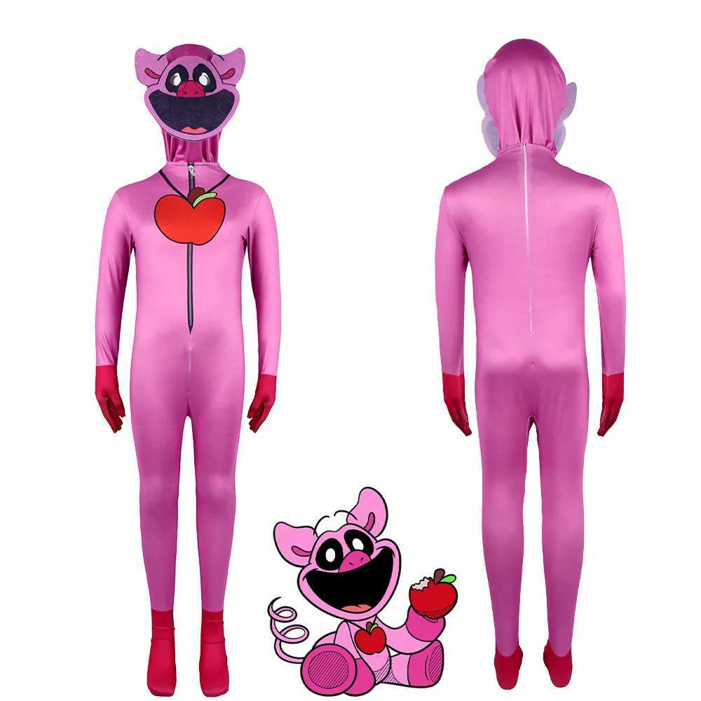 2024 New Popular Smiling Critters Cosplay Costume Aminal purple cat Catnap Elephant Bear Bodysuit Jumpsuit Mask Boy Girl Costume W250117