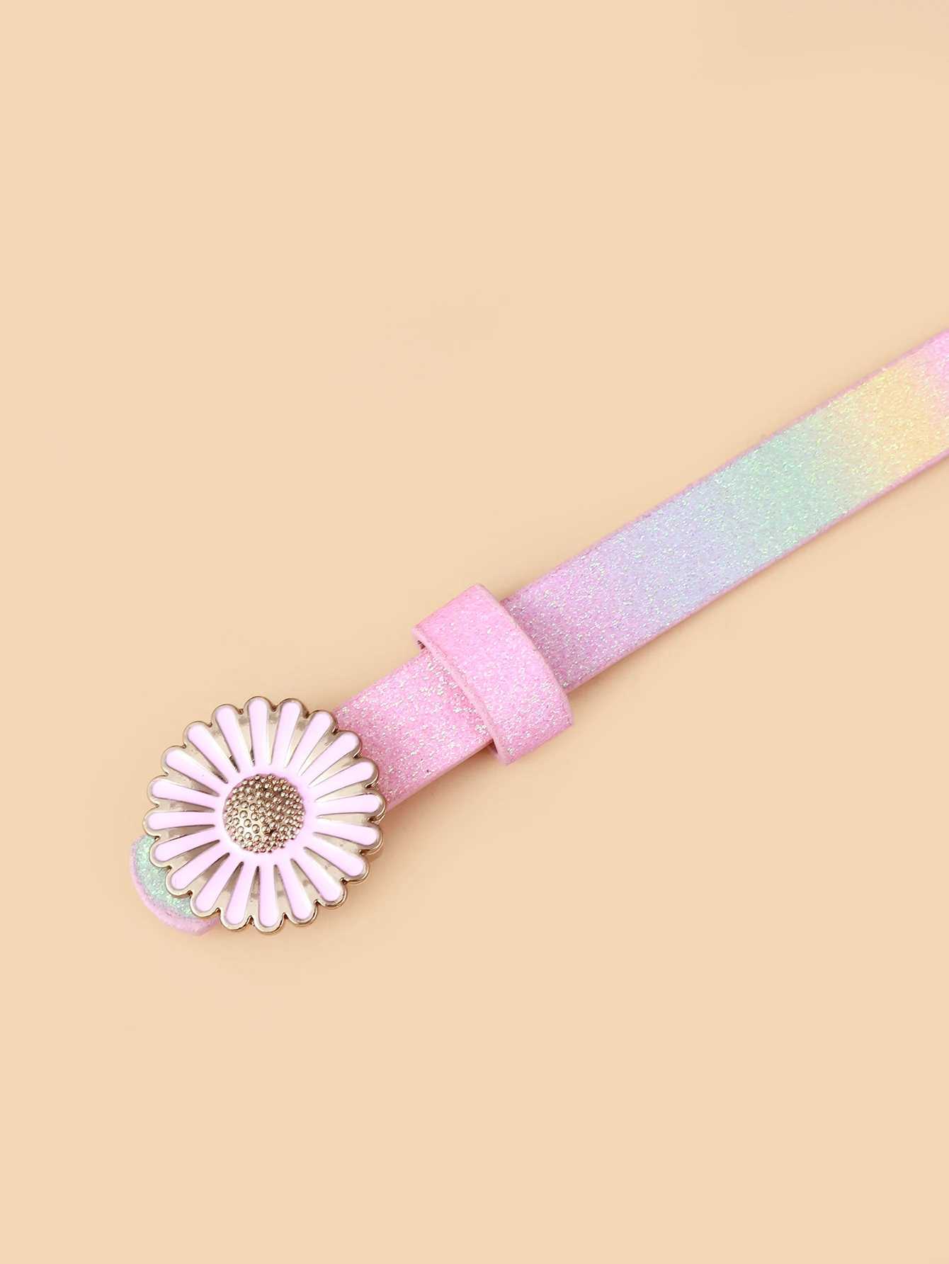 Ladies newly arrived floral buckle strap high-quality PU Trouser strap tight jeans dress decoration strap W250120