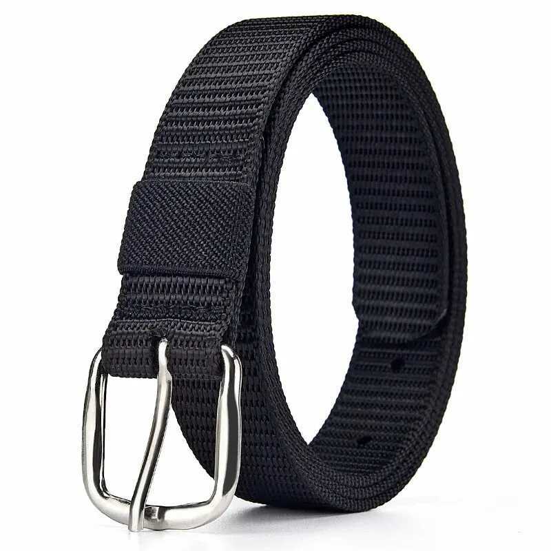 Womens leather belt canvas needle buckle thin waistband outdoor sports and leisure work pants jeans belt mountain climbing belt childrens belt W250120