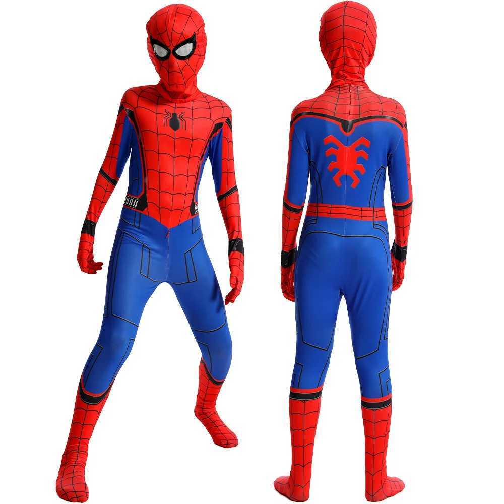 Wholesale prices for adult Spider Man role-playing costumes Zentai superhero jumpsuit W250117