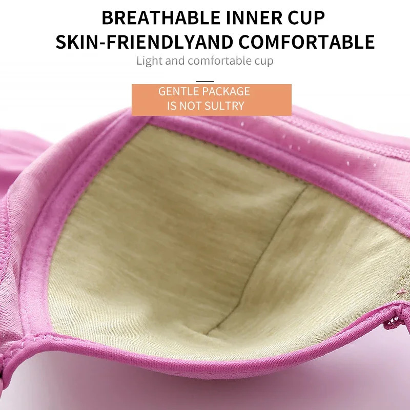 Large Size No Steel Ring Comfortable Womens Bra Sweatabsorbing Top Sexy Thin Mold Cup Soft Bras for Women For 250122