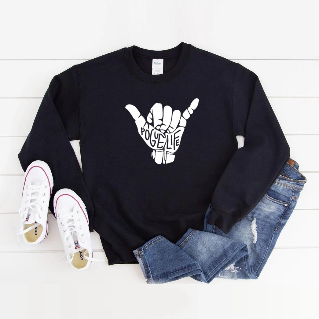 Women Pogue Life Sweatshirt Outer Banks North Carolina Pullover Season 2 Sweatshirts Hippie Van Tops 250122