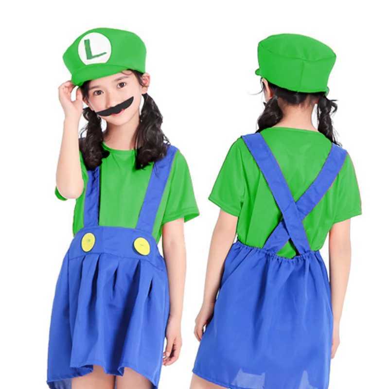 Game Anime Halloween Costumes for The Funny Super Brothers Mario Children Fantastic Edition Suits W250117