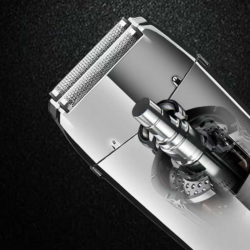 Wet dry 2-in-1 rechargeable electric shaver suitable for male beard and body hair trimmers electric shaver can wash bald shaversW250117