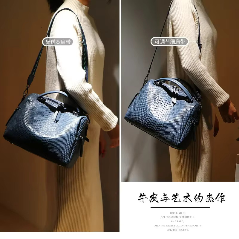 2024 New Fashion Alligator Women Handbags European Designer Leather Ladies Shoulder Bags Female Girl Brand Crossbody Bag