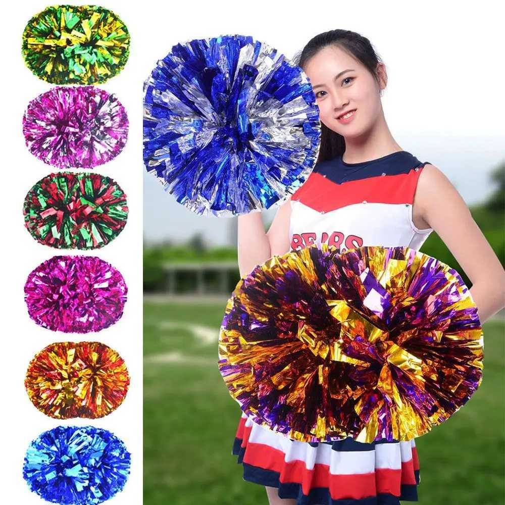 Ring Style Competition Flower Fancy Cheerleading Cheering Ball Club Sport Supplies Cheerleader Pom Poms Dance Party DecoratorW250121