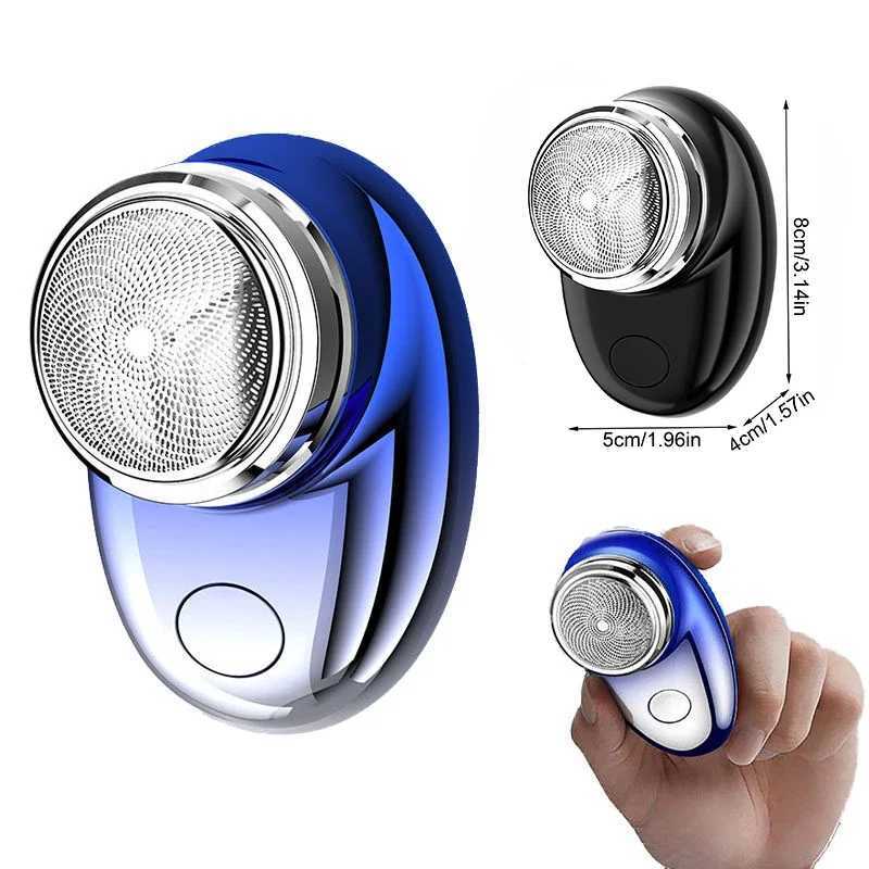 Portable Electric Shaver USB Rechargeable Waterproof Mens Mini Compact Electric Shaver Body Hair Trimmer for Home TravelW250117
