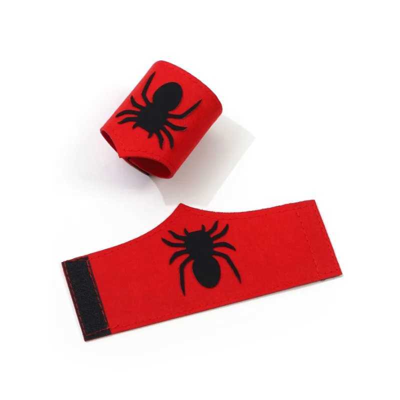 Cartoon Superhero Costume Set for Boys and Girls Halloween Dress Up Spider Cape and Mask with Wristband W250117