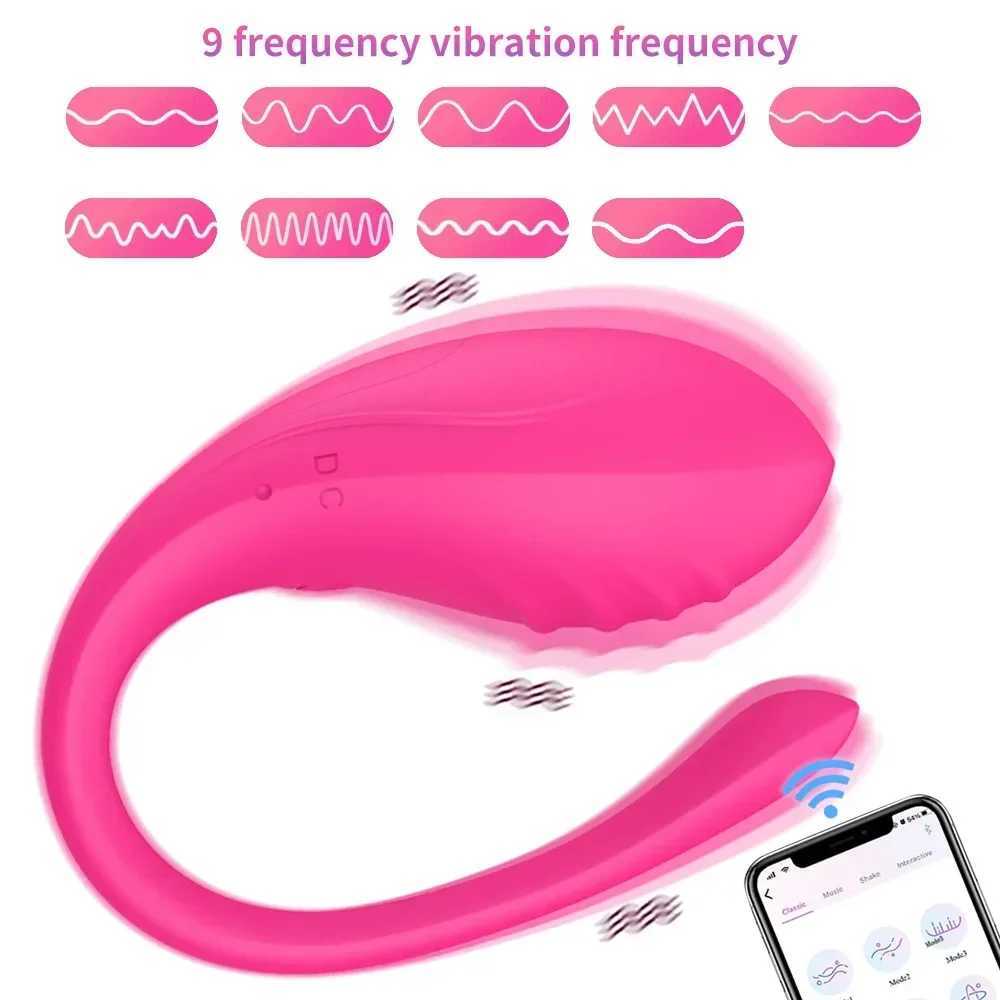 Application controlled vaginal vibrator G-spot 9-speed anal vibration egg massager wearable stimulator adult sex toy W250117