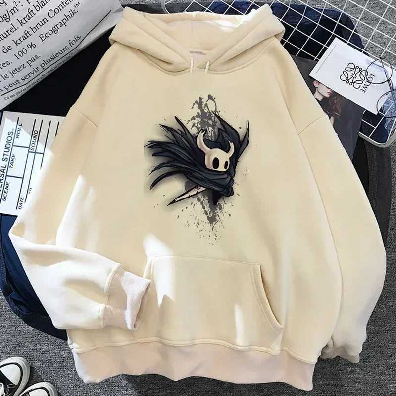 Fashion Trend Hollow Knight Hoodie Korea Ulzzang Grunge Y2k Aesthetic Fmale Plus Size Autumn and Winter Pattern Streetwear W250117