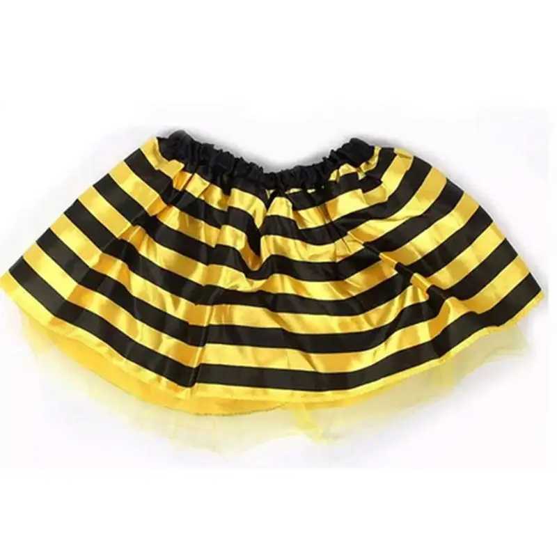 4-piece/set childrens fairy costume set ladybug bee flashing cute wings striped layered Tutu ski club headband dressing Halloween costume W250117
