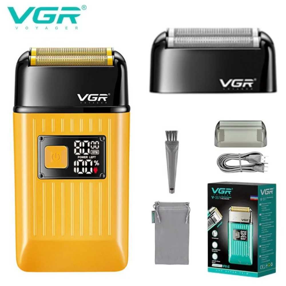 VGR Shaver Electric Beard Trimmer Waterproof Razor Professional Shaving Mane Bald Head Trimmer Razors for Shaving Men V-357W250117
