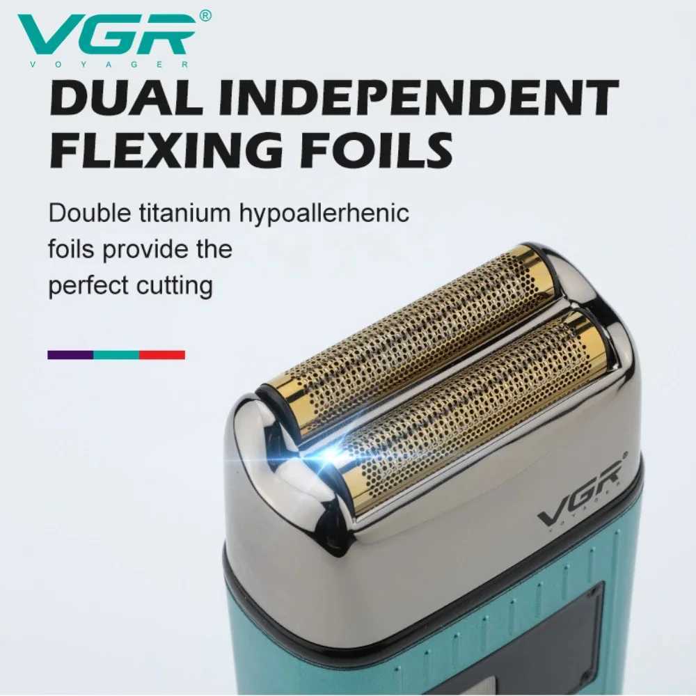 VGR Shaver Electric Beard Trimmer Waterproof Razor Professional Shaving Mane Bald Head Trimmer Razors for Shaving Men V-357W250117