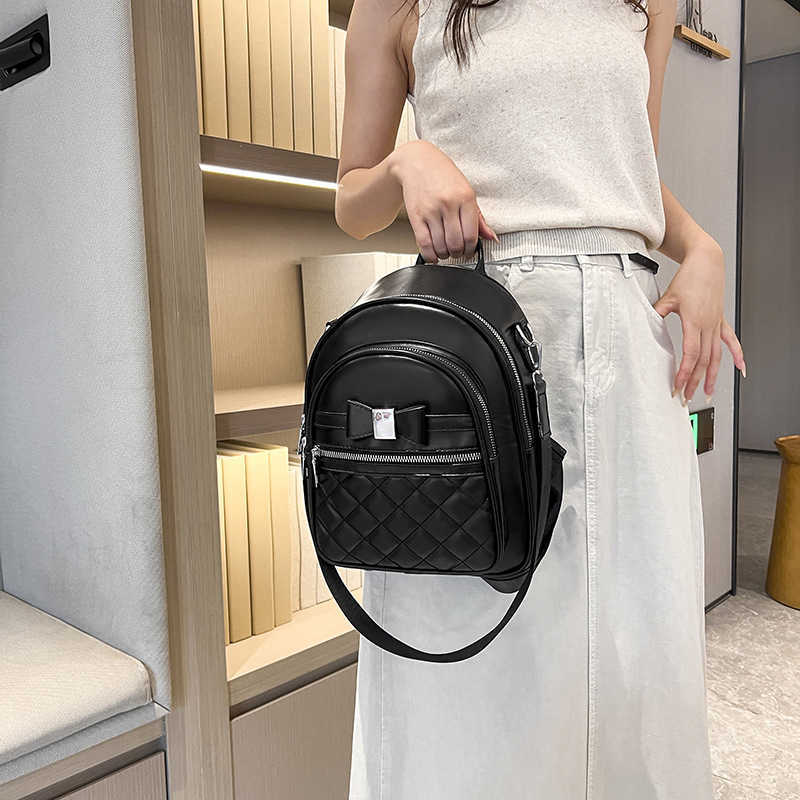 Backpack for female niche new PU travel outdoor backpack dual use single shoulder bag casual backpack