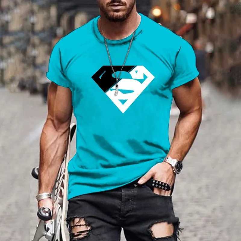 Popular mens hot new fashion T-shirt versatile short sports style creative design 3D printing design printing W250117