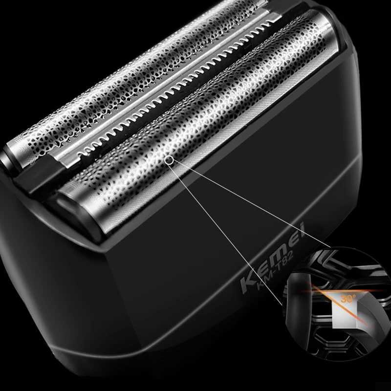 Kemei KMT82 Electric Shaver Men Electric Razor Rechargeable Floating Beard Shaver Hair Trimmer Face Care Shaving ManeW250117