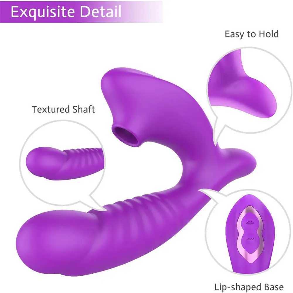 Vagina Sucking Vibrator 10 Speed Vibrating Oral Sex Suction Clitoris Stimulation Female Masturbation Erotic Sex Toys For Adult W250117