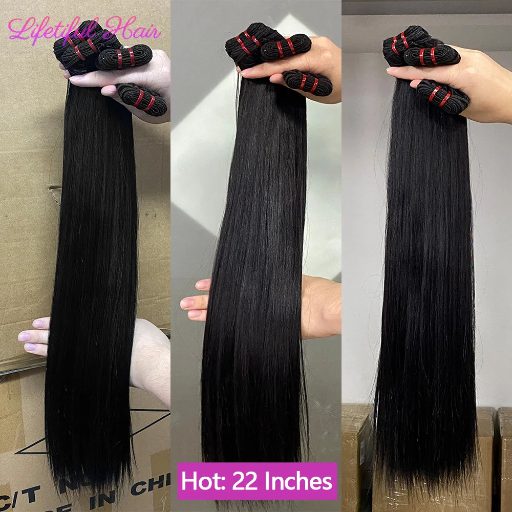 15A Double Drawn Hair Bundles Straight Vietnamese Raw Hair Bundles Human Hair Extensions 20 22 24 Inch Tissage Humain Hair 250121