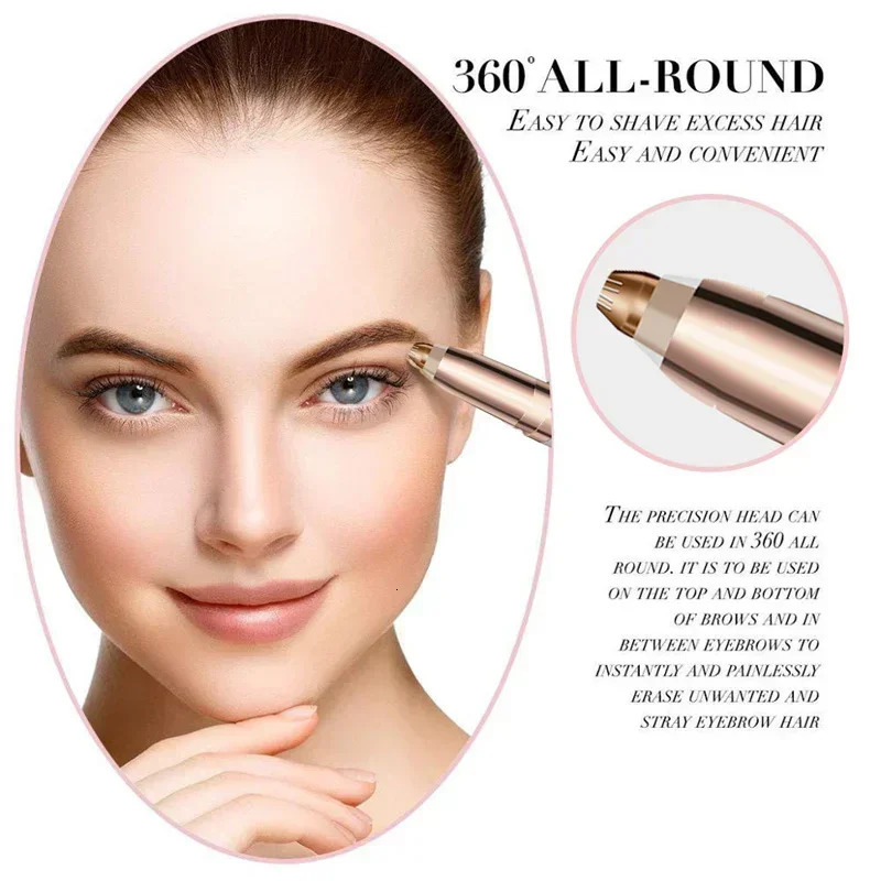 Electric Eyebrow Trimmer Ladies Eyebrow Pencil Automatic Eyebrow Trimmer Shaver Hair Removal Beauty Trimmer Eye Brow 250121