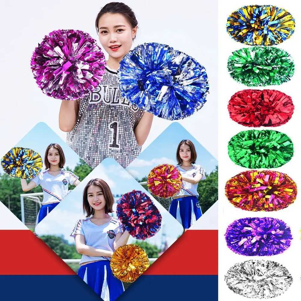 Ring Style Competition Flower Fancy Cheerleading Cheering Ball Club Sport Supplies Cheerleader Pom Poms Dance Party DecoratorW250121