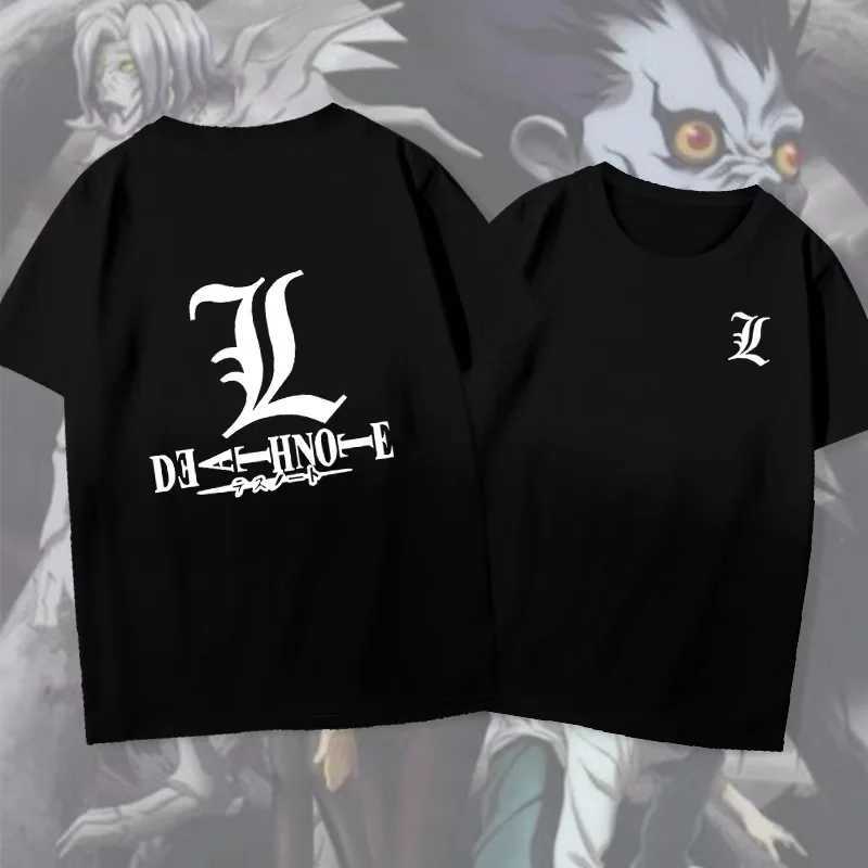 Japanese Anime T-shirt Death Note T-shirt Mens Kawaii Cartoon Summer Top Misa Amane Graphic T-shirt Harajuku Unisex Pop Y2k T-shirt W250117