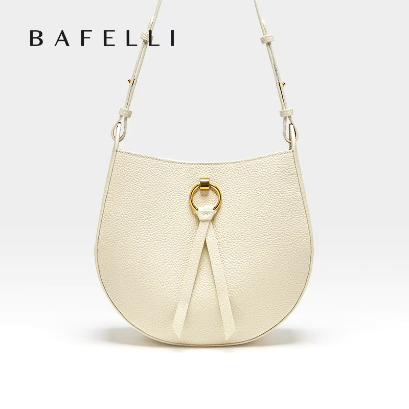 BAFELLI 2024 BRAND NEW Women's BAG LEATHER SANDLE MESSAGE HANDBAG SHOULDER RETRO STYLE FASHION CROSSBODY VINTAGE