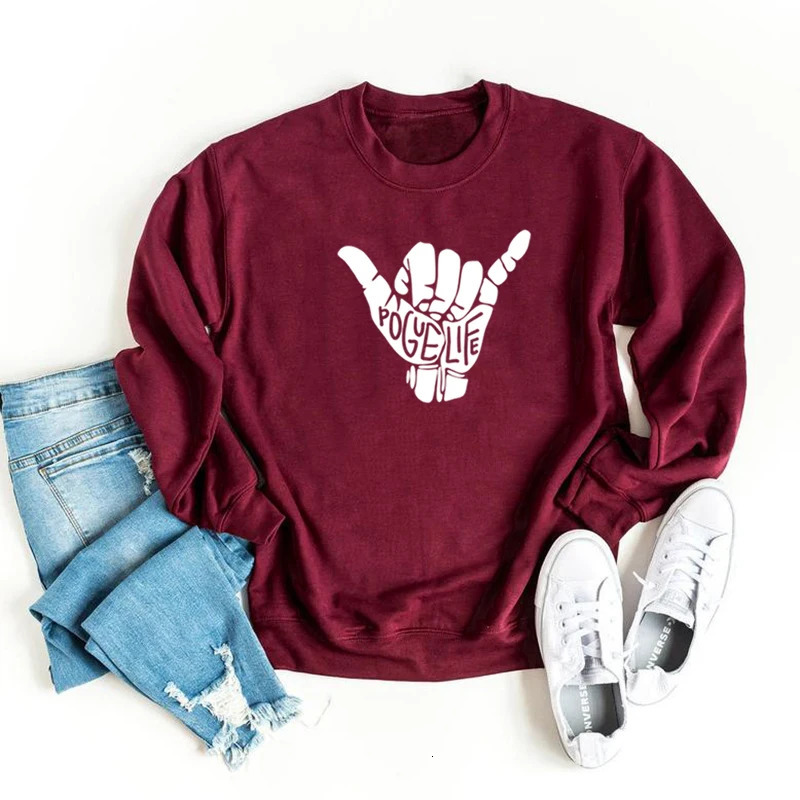 Women Pogue Life Sweatshirt Outer Banks North Carolina Pullover Season 2 Sweatshirts Hippie Van Tops 250122