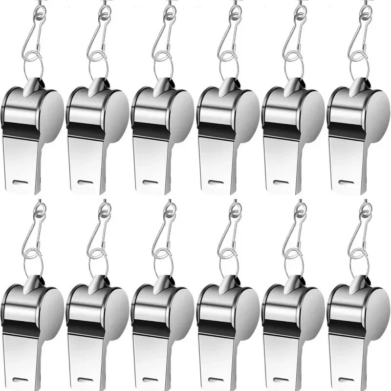 1PC Whistles Metal Stainless Steel Sports Equipment With Lanyards Tools y250107