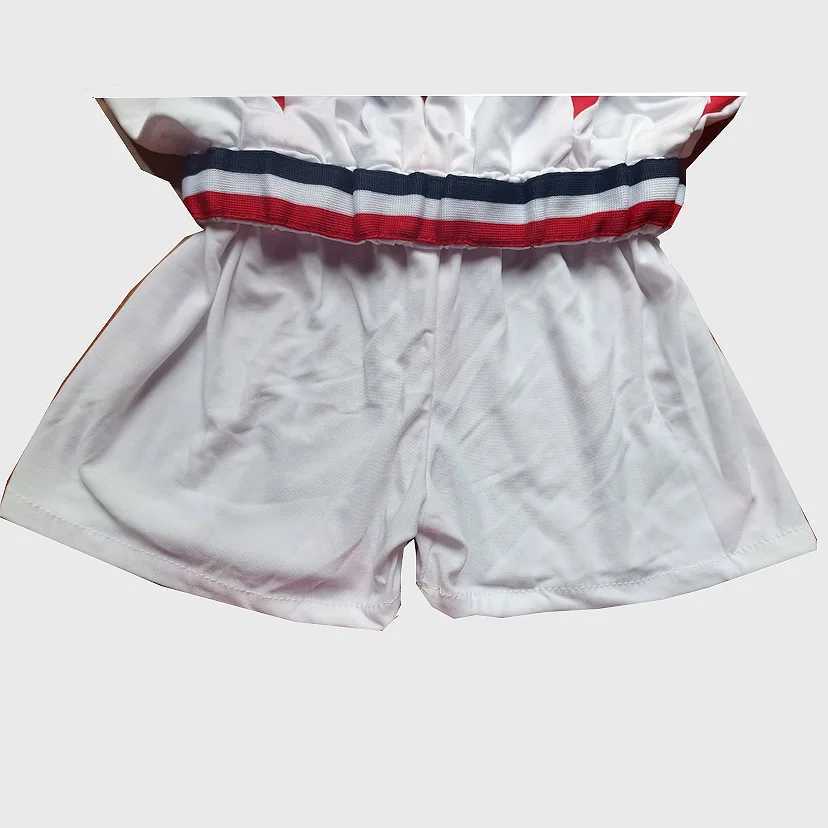 Girls Red Cheerleading Costume Childrens Boys Competition Cheerleading Uniform School Team Performance Dance Costume Pong and SocksW250121