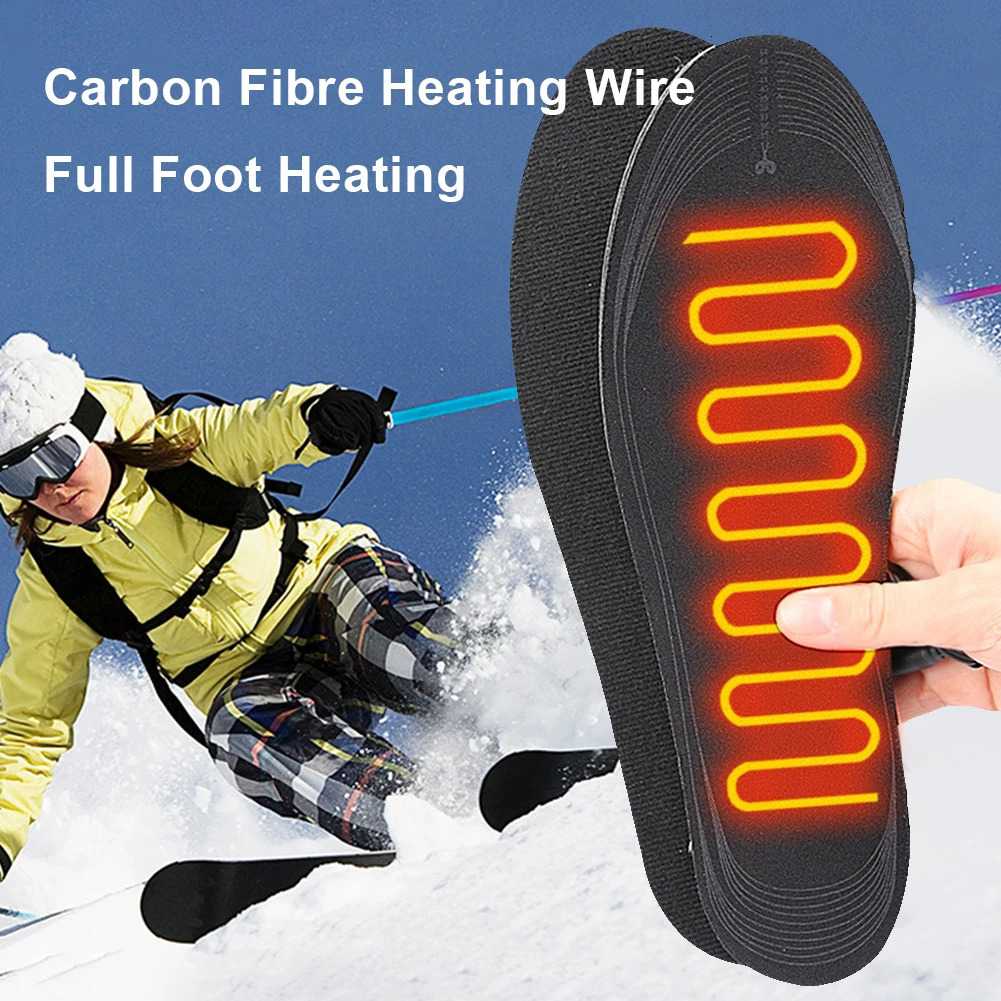 1-10Pair USB Heated Shoe Insoles Women Men Electric Warmer Washable Winter Outdoor Sport Thermal Insoles Keep Foot Warming Pad 250120