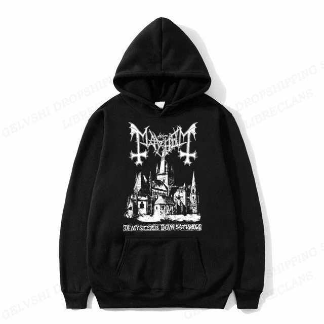 Mayhem Deathcrush Mens Fashion Hoodie Hip Hop Hoodie Mens Coat Mens Sweater Y2K Costume Rap Singer W250117