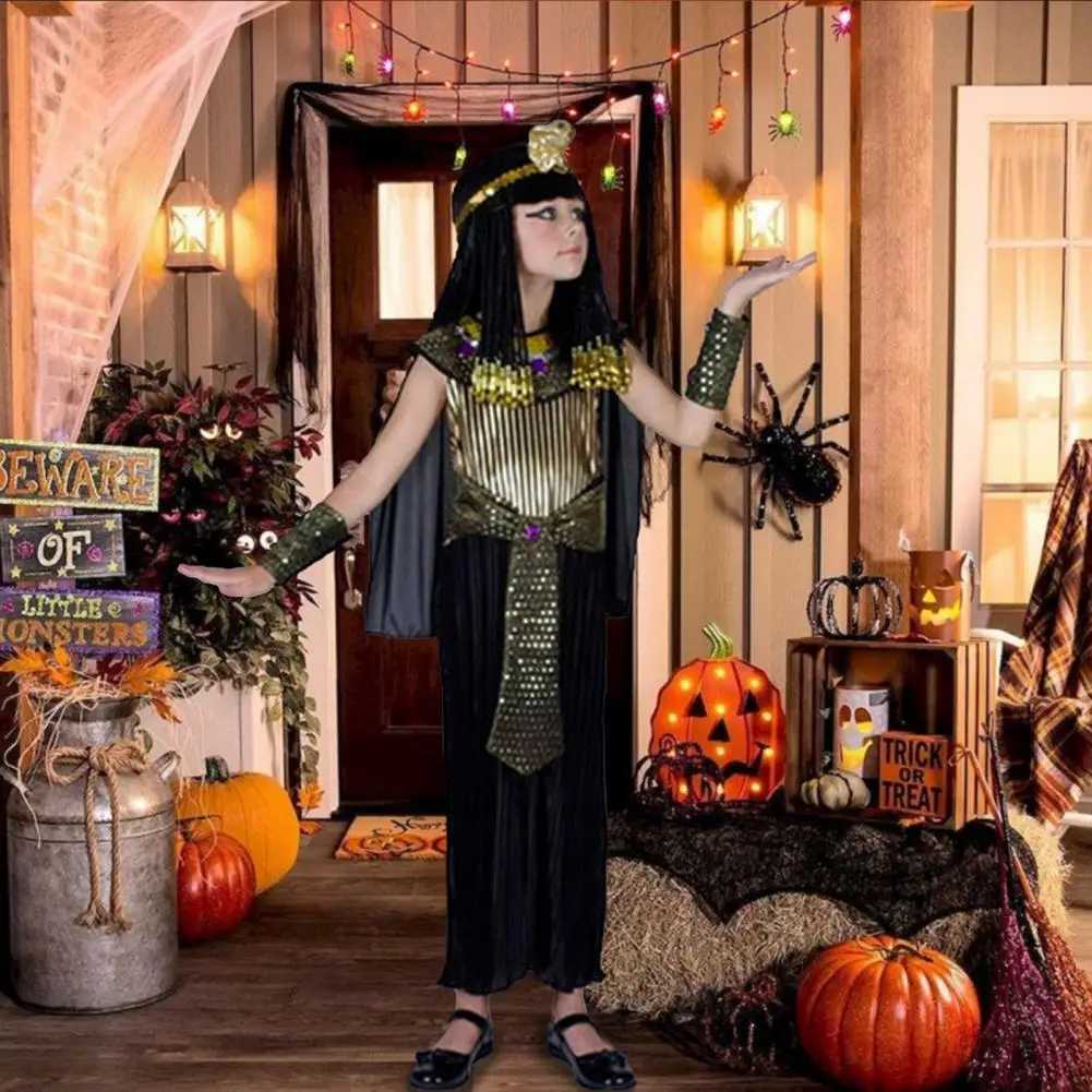 1 set of authentic Egyptian Pharaoh costume set themed party dress up childrens Egyptian role-playing costume W250117