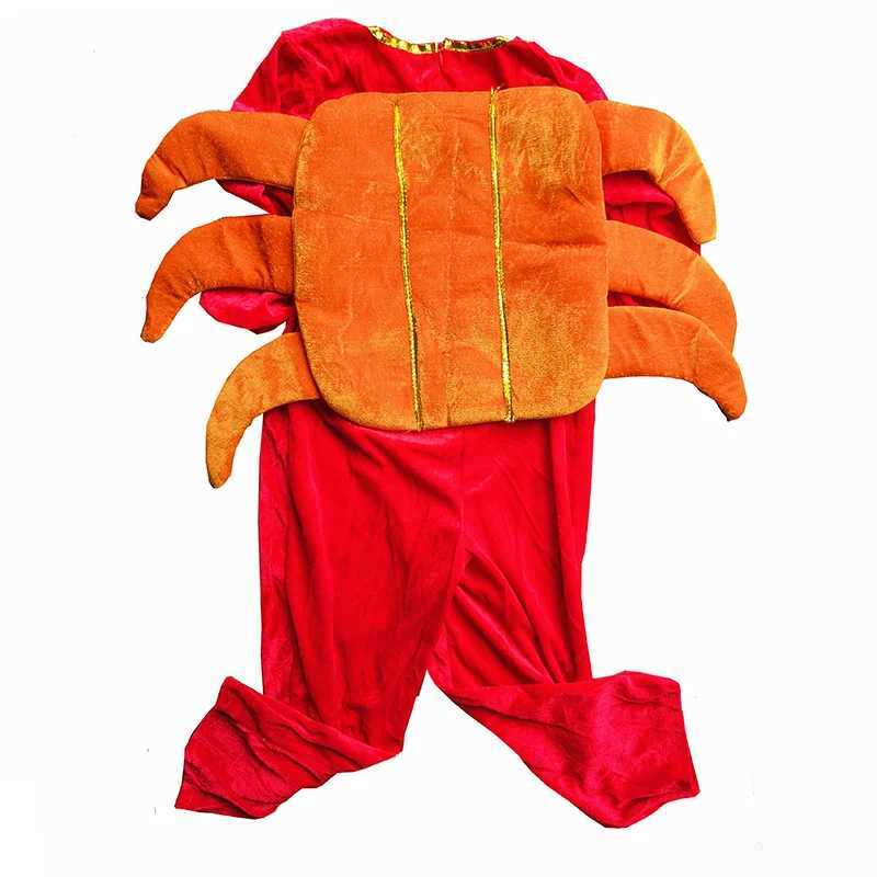 Kids Kid Halloween Party Cosplay Cartoon Crab Lobster Costume Clothing Jumpsuit hat shoes For Boys Girls W250117