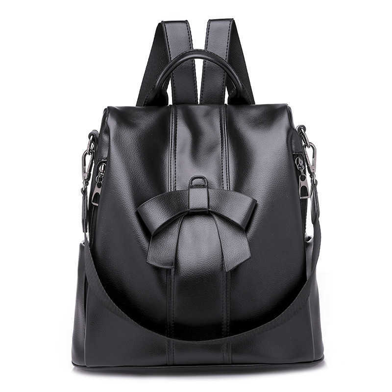 Womens Backpack New PU Outdoor Travel Backpack Leisure Fashion Dual Purpose Backpack Women