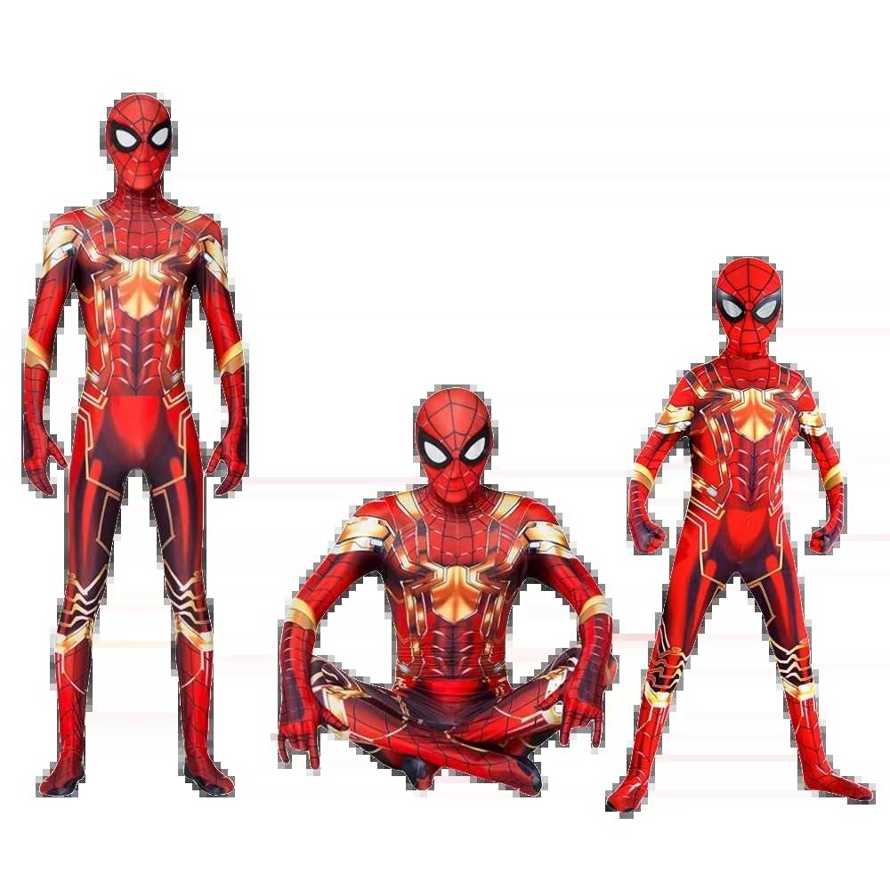 Spider Man Cosplay CoStume Zentai CoStume superhero Bodysuit Spandex Jumpsuit Suit for Child Kids Adult W250117