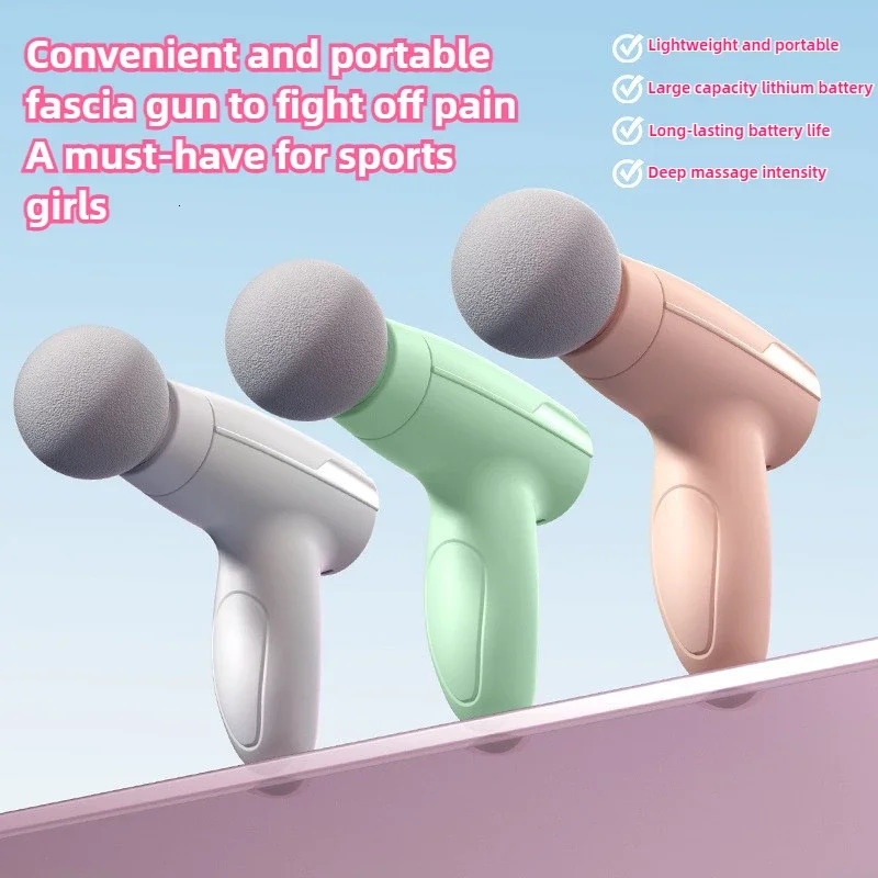 USB Rechargeable Fascia Gun | Portable Muscle Massager for Relaxation Fitness Deep Vibration Massage Device Pain Relief 250108