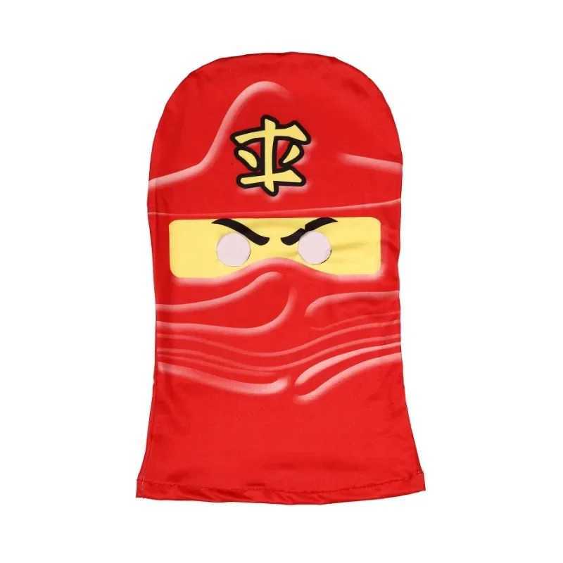 Boys Japanese Ninja Onesie Play Costume Printed Green Cartoon Anime Mask Costume Japanese Samurai Fork Halloween Dress Up Party W250117