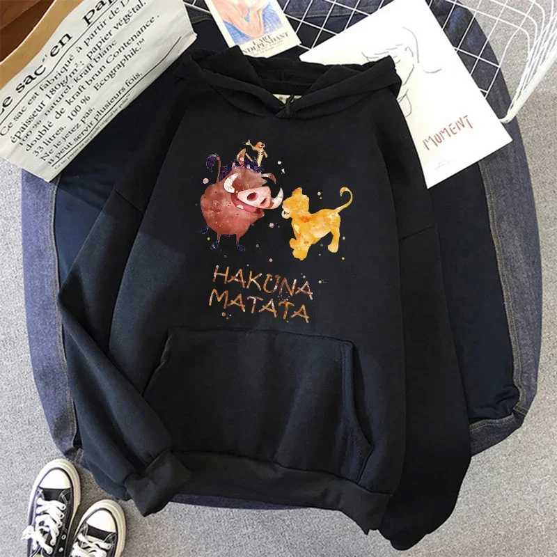 Y2k 90s Hoodies Anime KAWaii No Eyes Hoodie The Lion King Sweatshirt Women Clothes Hoody W250117
