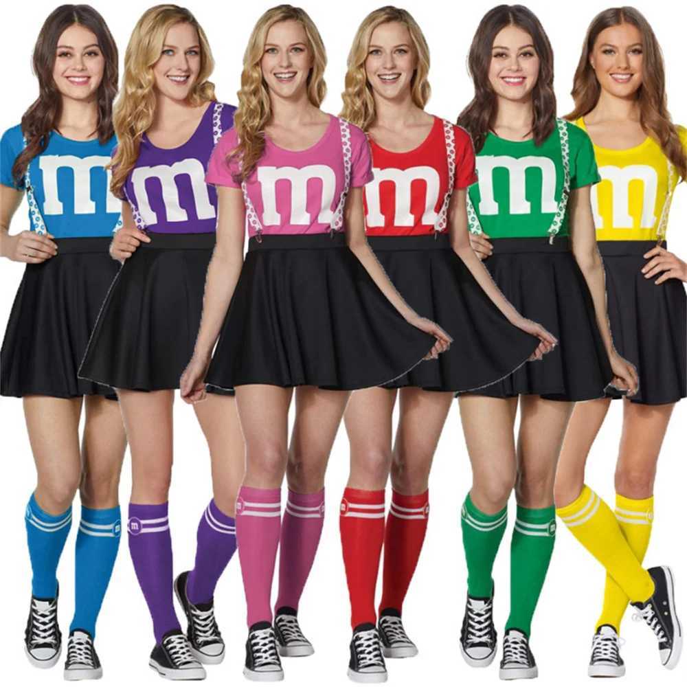 Adult Football Baby Cheerleader Costume High School Girl Cosplay Uniform M Aerobics Dance Cheerleading Costumes Top Skirt SocksW250121