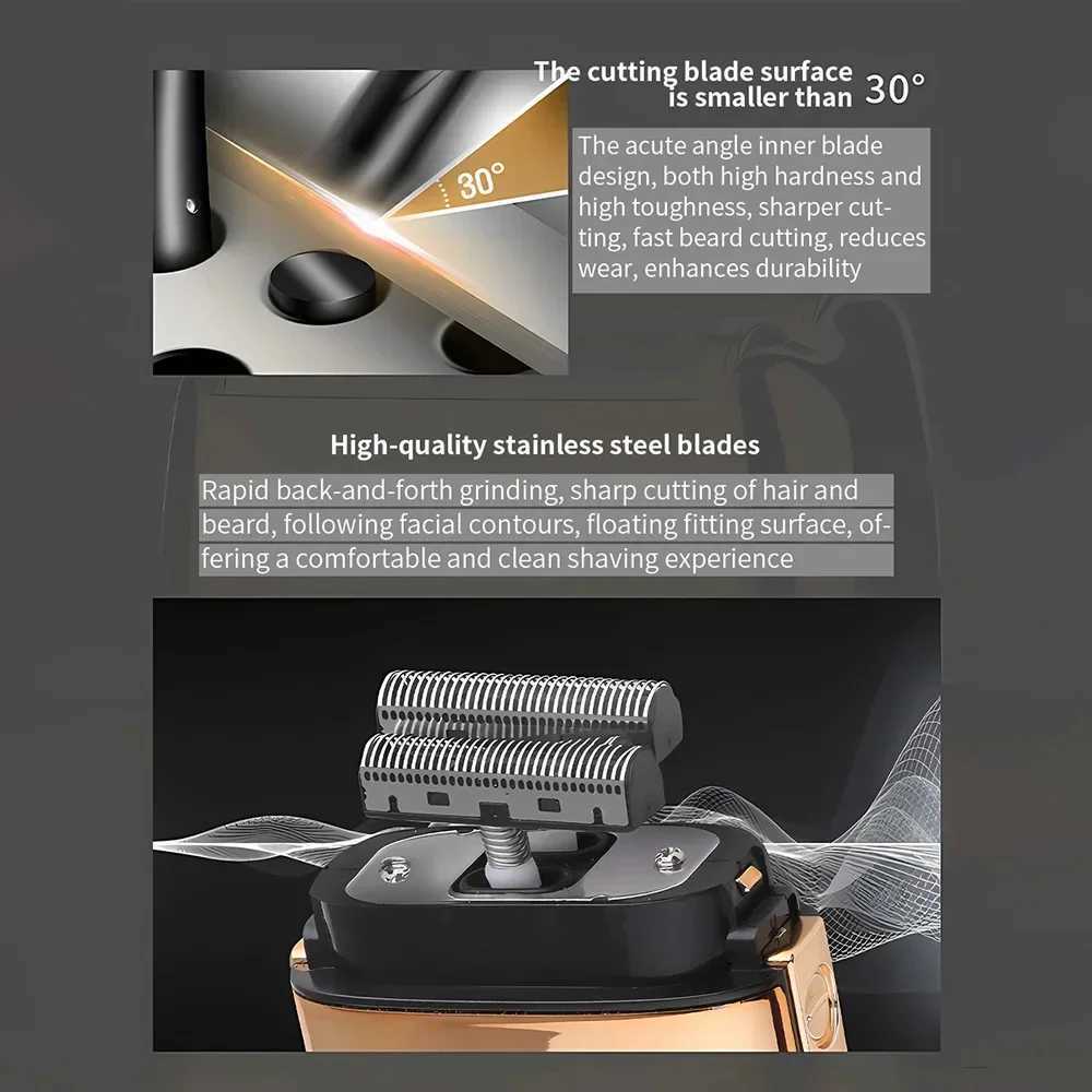 Kemei KM-TX1 factory direct sales all metal electric shaver reciprocating double head USB charging mens shaverW250117
