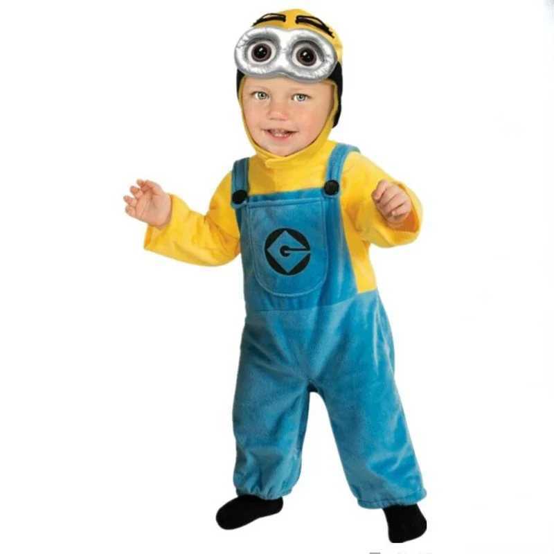 Anime Minions Full Family Cosplay Costume Boy Girl Dress Kids Adult Jumpsuits Masquerade Despicable Me Carnival Party Dress Up W250117