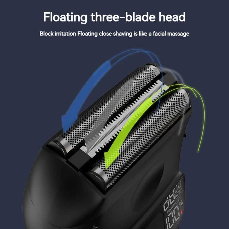 MOTA electric shaver reciprocating three speed adjustable shaver C-type rechargeable shaverW250117