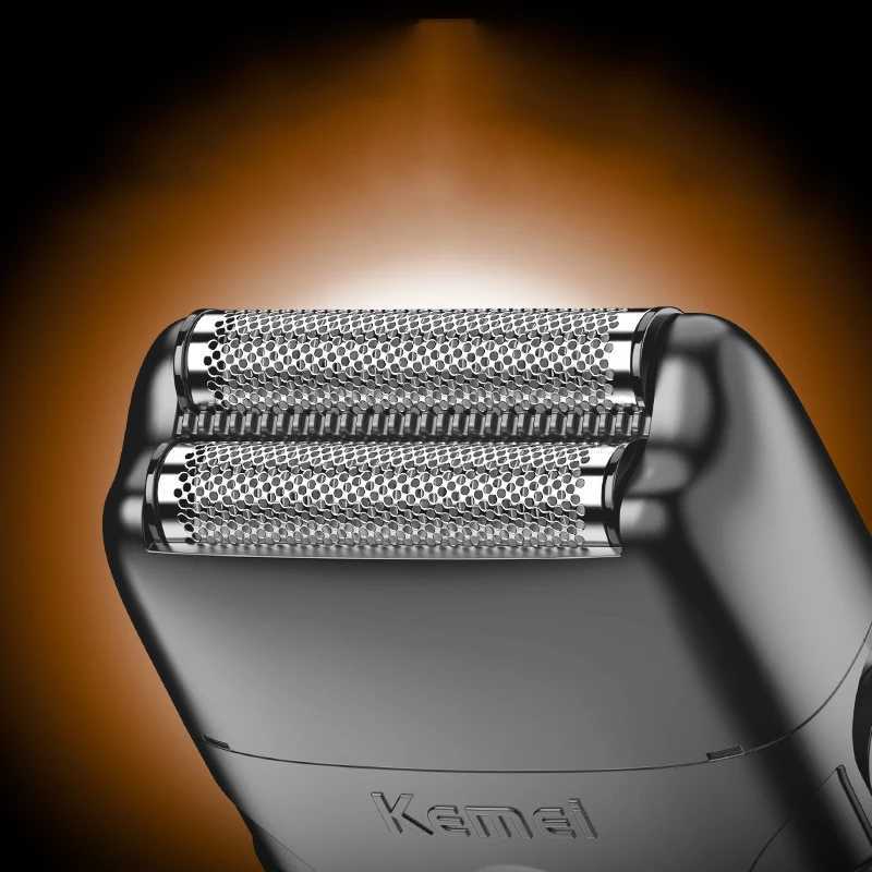 Kemei T95 New Electric Shaver with LED Display Screen Rechargeable Hair Beard Razor Bald Head Shaving for MenW250117