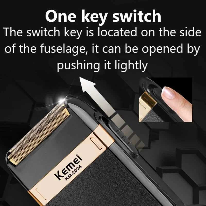 Chemical Rechargeable Shaver For Men Wet Dry Electric Shaver Face Beard Shaving Mane Bald Head Electric Razor With Extra MeshW250117