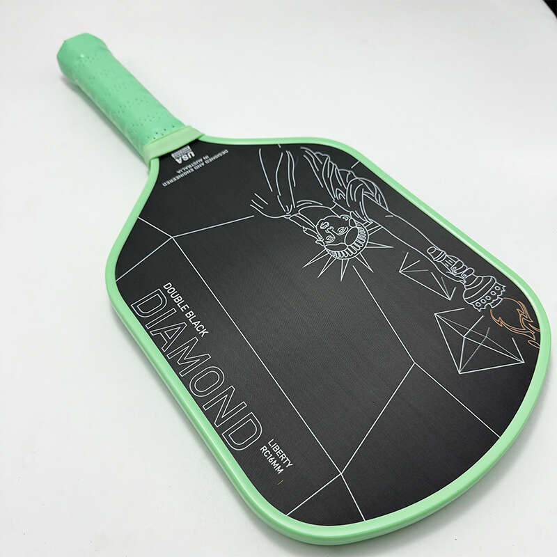 Green Statue Of Liberty Mm Pickleball Carbon Fiber Hot Pressed Matte Pick Paddle
