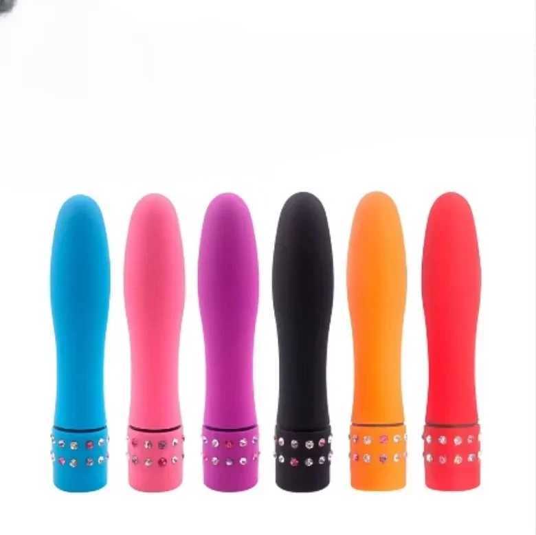 Falomitator Multi speed Vibration Fake Penis Real Diamond Bullet Vibrator Adult Product Clitoral Stimulator AV Stick W250117