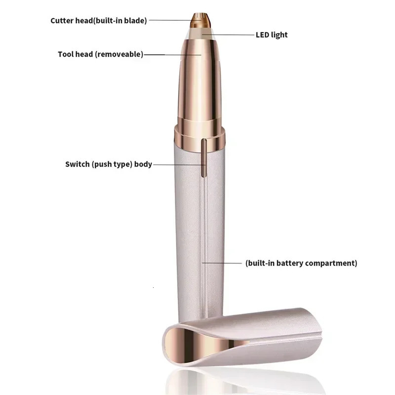 Electric Eyebrow Trimmer Ladies Eyebrow Pencil Automatic Eyebrow Trimmer Shaver Hair Removal Beauty Trimmer Eye Brow 250121